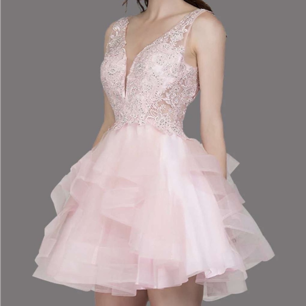 Light pink grad dress
